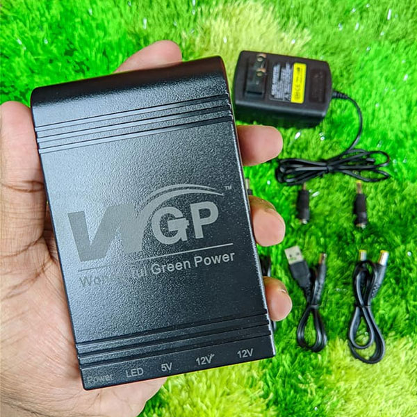 WGP Router & ONU UPS- Backup Up To 8 Hours (5V, 12V, 12V Output)